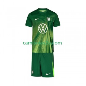 Camisolas de futebol VfL Wolfsburg Criança Equipamento Principal 2025/26 Manga Curta